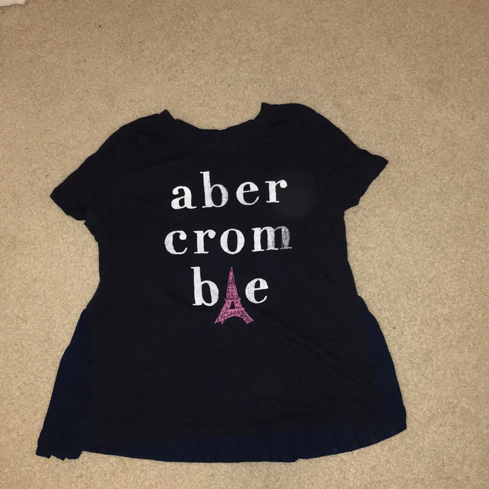 Navy Abercrombie shirt with Eiffel Tower